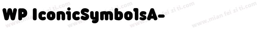 WP IconicSymbolsA字体转换